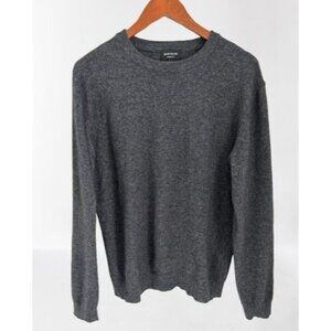 BARTOLINI Cashmere Wool Sweater Made in Italy Heather Gray Brown